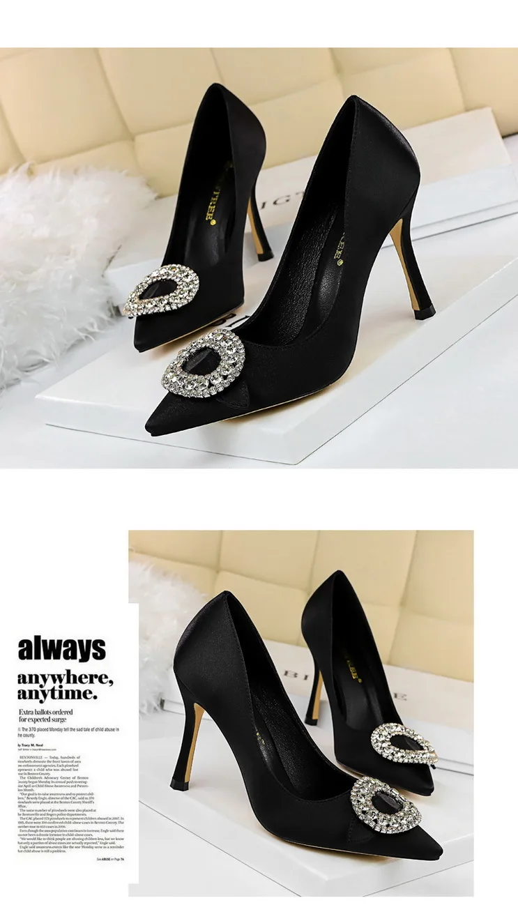 Women Pumps Extrem Sexy High Heels Women Shoes Thin Heels Female Wedding Shoes Ladies Shoes Silk party dress zapatos mujer c622