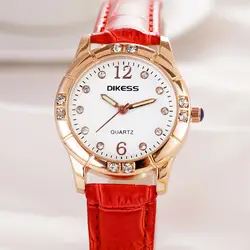 Модные кварцевые кожа, женские часы повседневное кожа наручные часы женские часы с браслетом женский Montre Femme Reloj Mujer