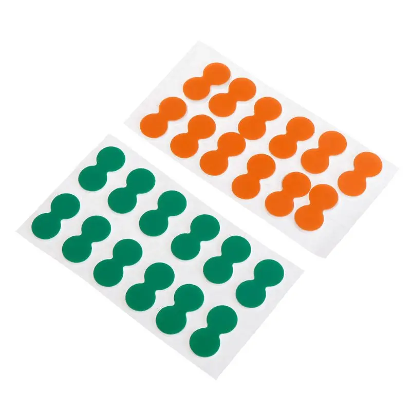 

24 Pcs/Set Fishing Float EVA Foam Floating Folding Double Circle Tackle Accessories Buoy Sensitive Green/Orange