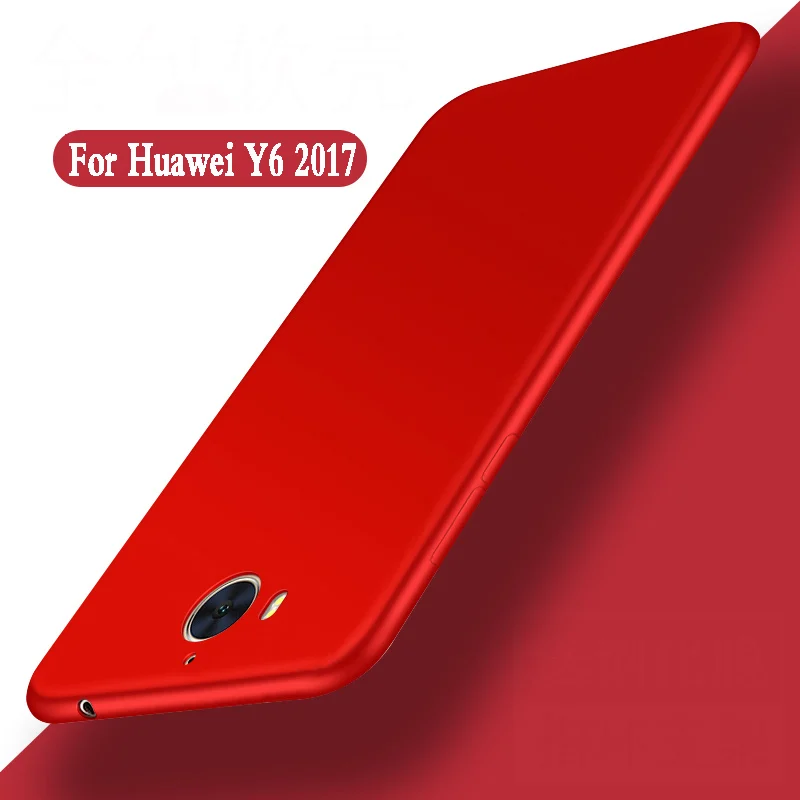 

For huawei y6 2017 case silicone Luxury fundas Protector mobile phone shell For huawei y6 2017 cover tpu soft back Cover 5.0"