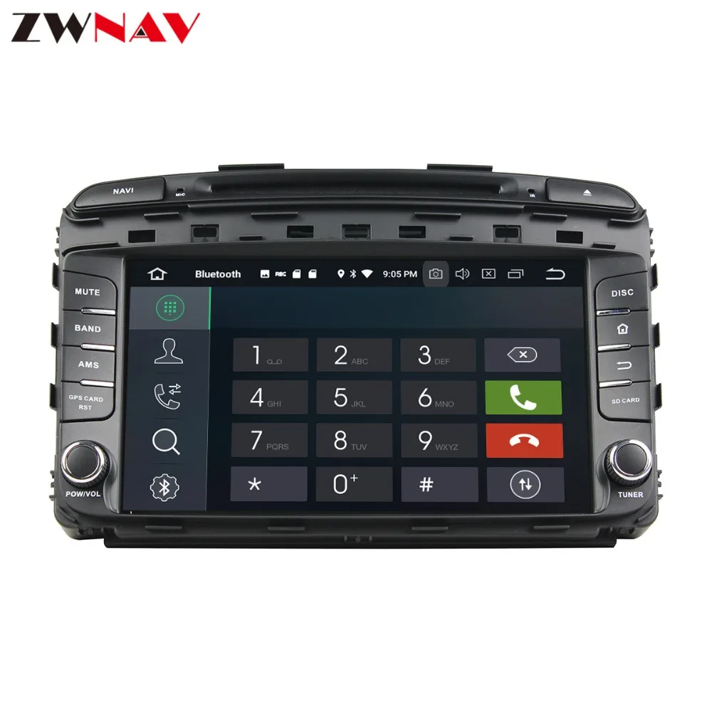 Discount 9" Android 9 4+32G Car DVD Player GPS navigation For KIA SORENTO 2015+ headunit multimedia player tape recorder 1