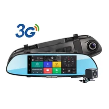 3 Г WCDMA Android 5.0 GPS Navi Автомобильный Видеорегистратор Видеокамера Bluetooth FM WIFI Двойной Объектив Зеркало Заднего Вида Видеокамера Даш Cam Видеорегистраторы
