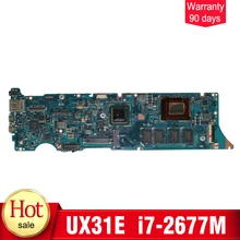 YTAI I7-2677M 4G for ASUS UX31E I7-2677M REV3.1 laptop Motherboard REV3.1 SR0D2 I7-2677M cpu 4G RAM USB3.0 mainboard 100% tested