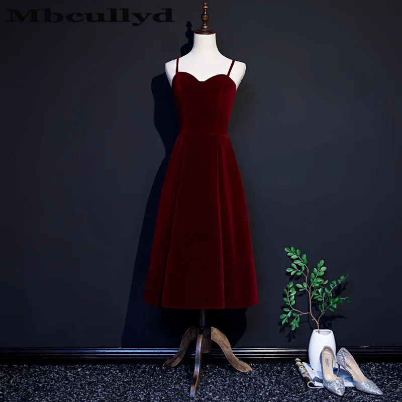 Mbcully винно красные платья трапециевидной формы для выпускного вечера 2020