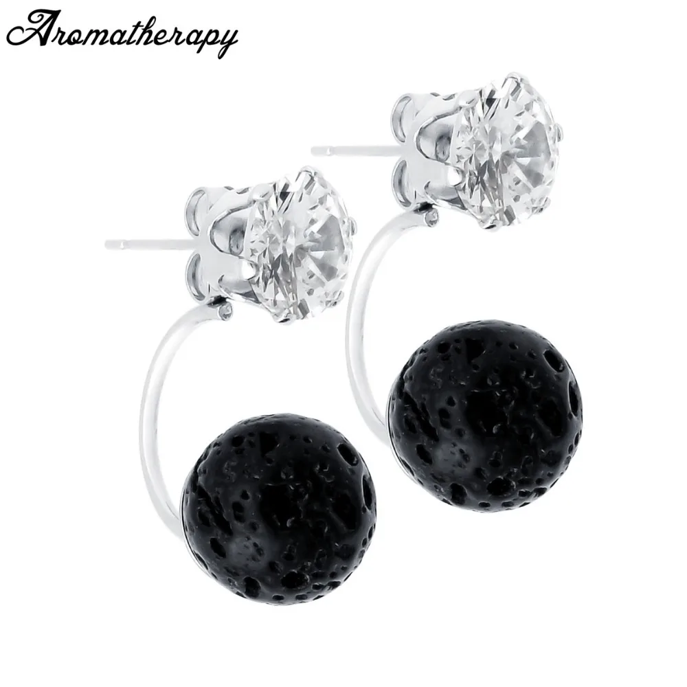 ZP-SS007-2 Lava Diffuser Earrings