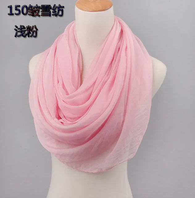 Летняя накидка парео саронг, большой размер, летняя Прозрачная женская шаль, шарфы, бикини, саронг, Пляжная накидка, шелковый шарф, однотонный цвет - Цвет: Розовый