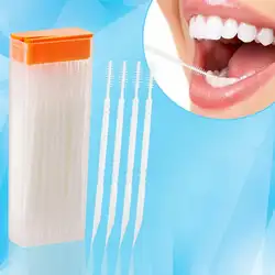 50 шт./кор. двуглавый уход за полостью рта зубная щетка зубочистки палочки зуб выбрать новый случайный цвет