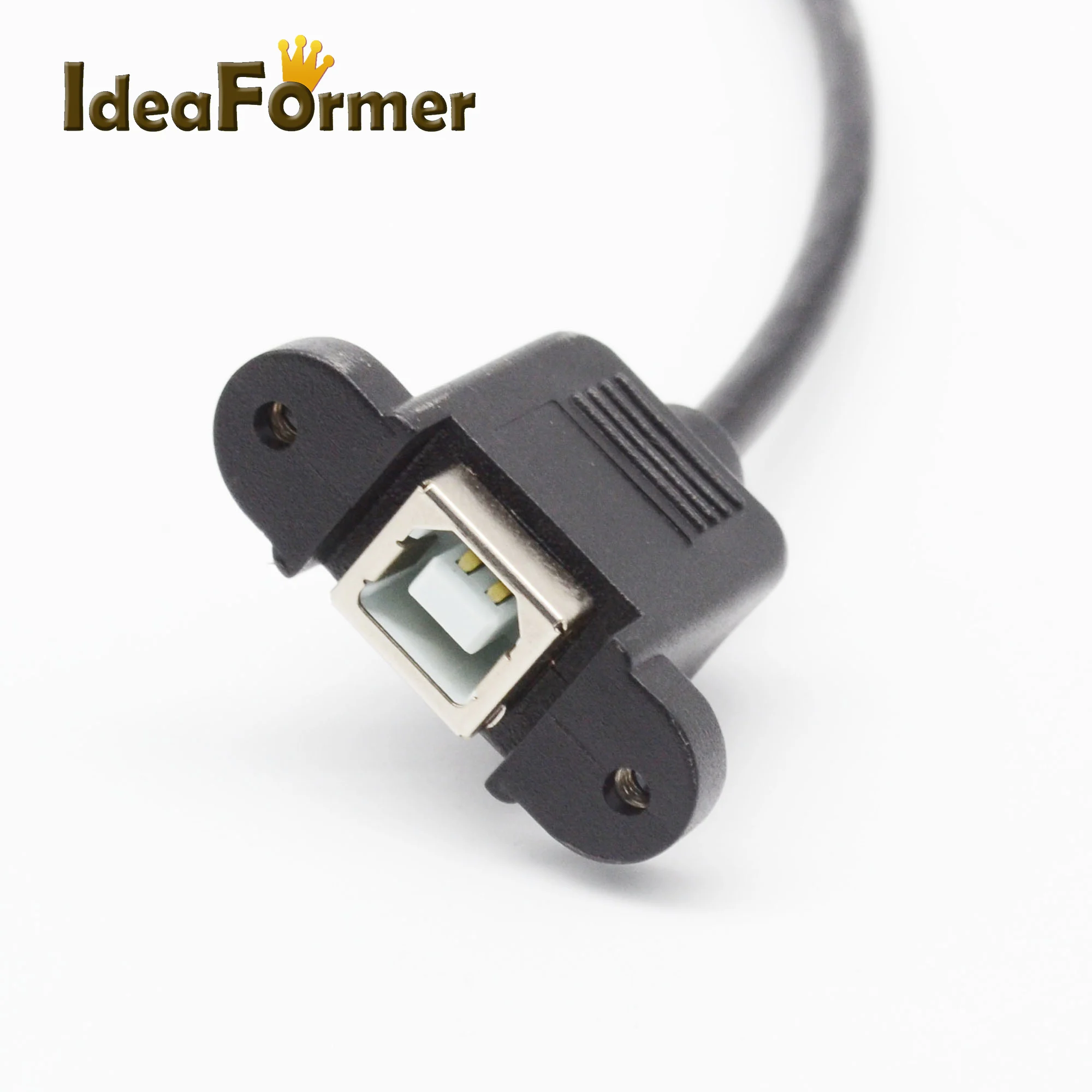 

USB 2.0 Type B Male to Female M/F EXTENSION Data Cable Panel Mount For Printer or 3D Printer Cable 30CM/100CMwith Screw hole