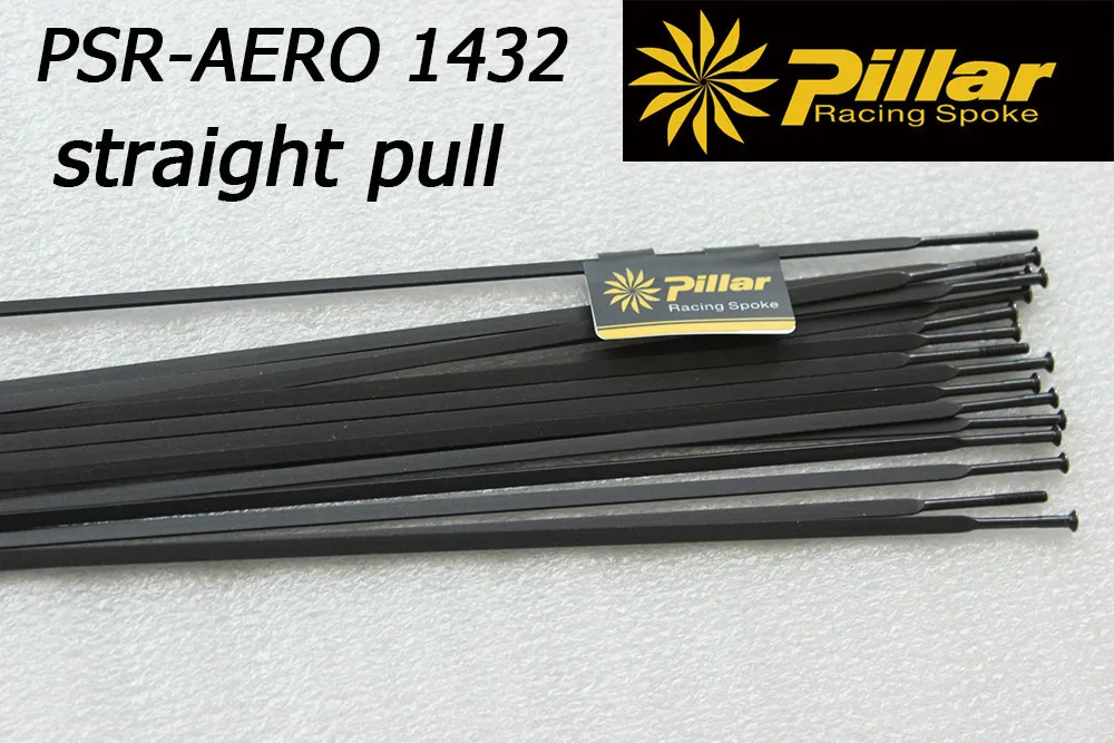 Нержавеющая сталь PSR Aero J-hook спиц столб 1432 черный спиц или прямой тяга для углеродного шоссейного велосипеда или Mtb колеса - Цвет: black straight pull