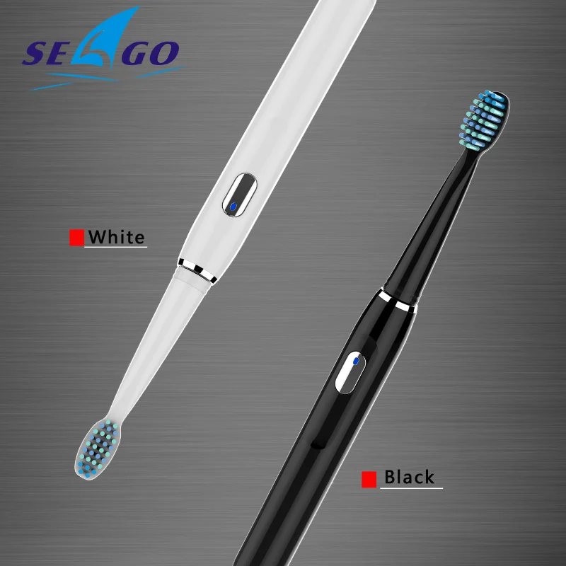 Seago электрическая Зубная щётка звуковая зубная щетка USB Перезаряжаемые легкий автомобиль для женщин отбеливание зубов без большой шум