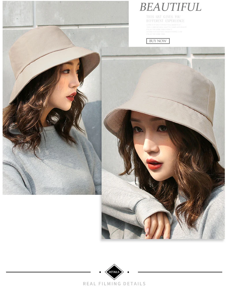 cute bucket hats Freeander New Women Retro Wide-brimmed Hat Outdoor Cotton Women's Summer Travel Beach Casual Bucket Hat Sunscreen Sun Hat womens white bucket hat