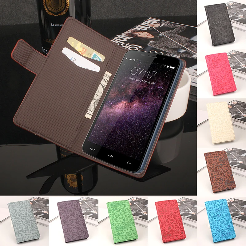 

bag For HOMTOM HT17 Pro Phone Case Folio Flip Premium Pattern PU Leather Wallet Case Cover with Cash and Card Slots