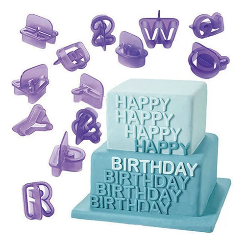 

40 Pcs Icing Cutter Alphabet Letter Fondant Cake DIY Decorating Mould Set
