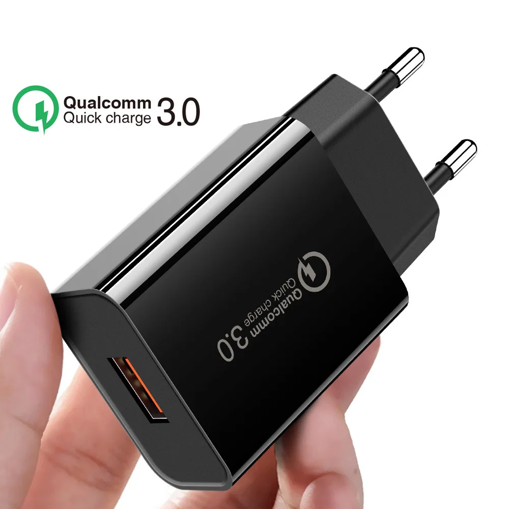 

UBERAY QC 3.0 Universal USB Fast Charger EU US Plug Wall USB Charging Charger Quick Charge Adaptor For iPhone Xiaomi Huawei