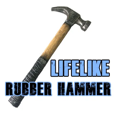 

Lifelike Rubber Hammer Magic Tricks Appearing Vanish Magia Magician Stage Street Accessories Illusion Gimmick Props Comedy