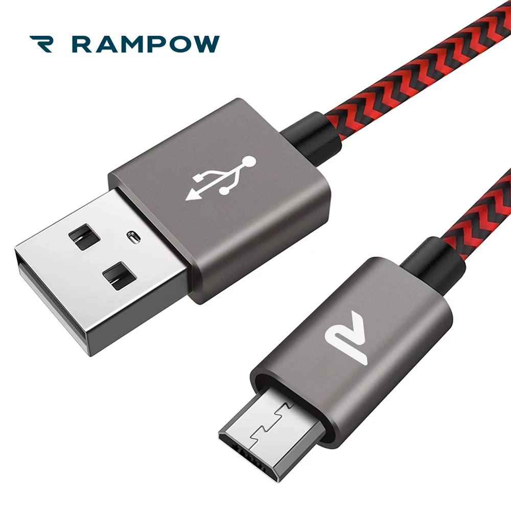 RAMPOW QC3.0 Micro USB для подключения кабеля к кабелю Xiaomi Redmi 5 Быстрая зарядка кабель