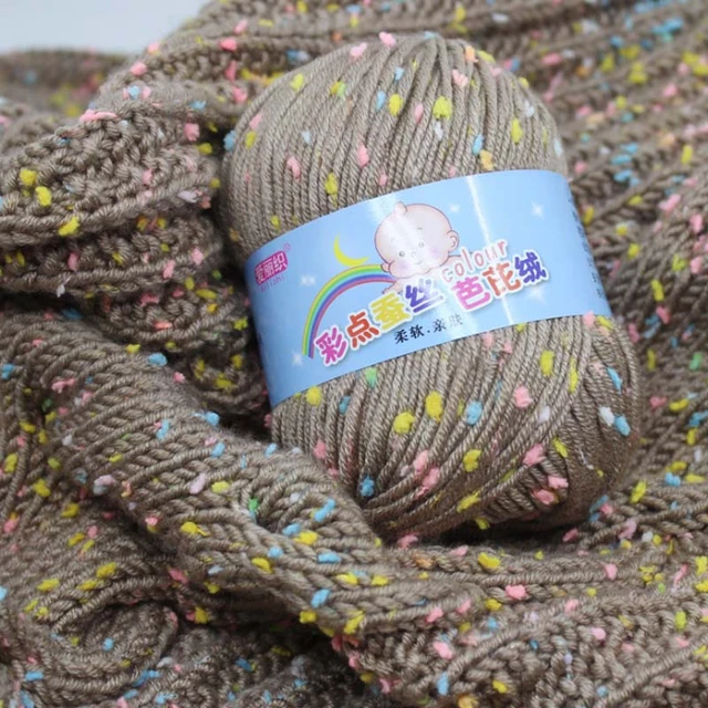 Knitting Crochet Yarn Gold Thread Soft Baby Wool Acrylic Yarn Coarse  Knitting Yarn Color Children's Knitting Yarn - Yarn - AliExpress