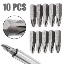 10 шт. Pozi 2 PZ2 отвертка Биты привод шестигранный отвертка набор 25 мм для электроинструментов