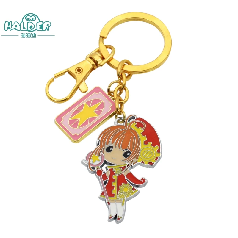 Halder Card Captor Sakura Cardcaptor Sakura Tomoyo Kinomoto Daidouji цепочка для ключей из металлического сплава Daidouji Tomoyo аксессуары цепочки для ключей - Цвет: Keychain 1