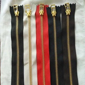 

100PCS/LOT YKK METAL Zipper CLOSE END 20CM FOR LEATHER BAG Boots COLLAR Tailor Sewing Accessories ART DIY wholesale