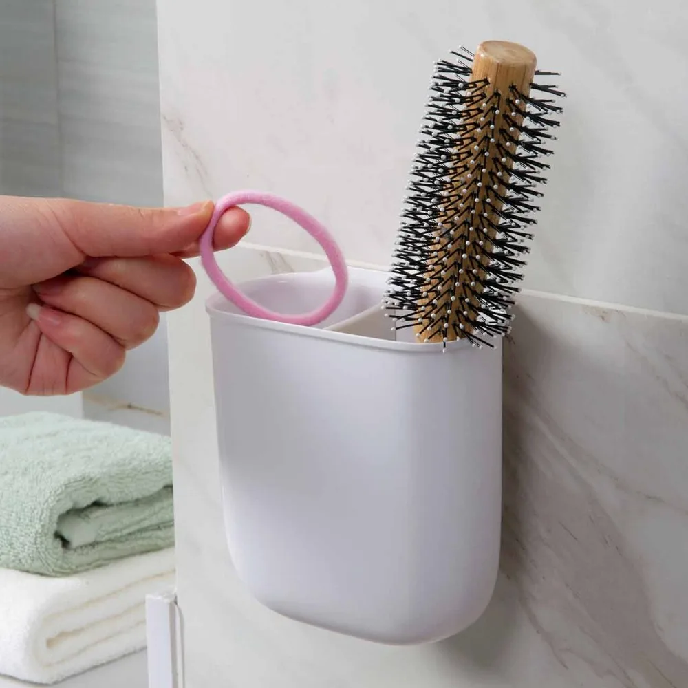 

Punch-free toothbrush toothpaste holder wall hanging comb storage box household bathroom toothbrush holder rack