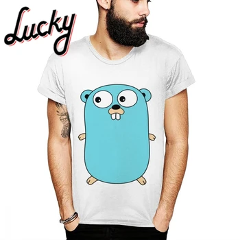 

Man Go Golang Gopher T-shirt Fashion Soft New DesignT-Shirt