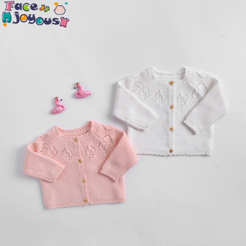 New Born Baby Cardigan Infant Kids Autumn Winter Cotton Knitted Sweater For Toddler Baby Boys Girls Clothes Knit Cardigan 0-2y