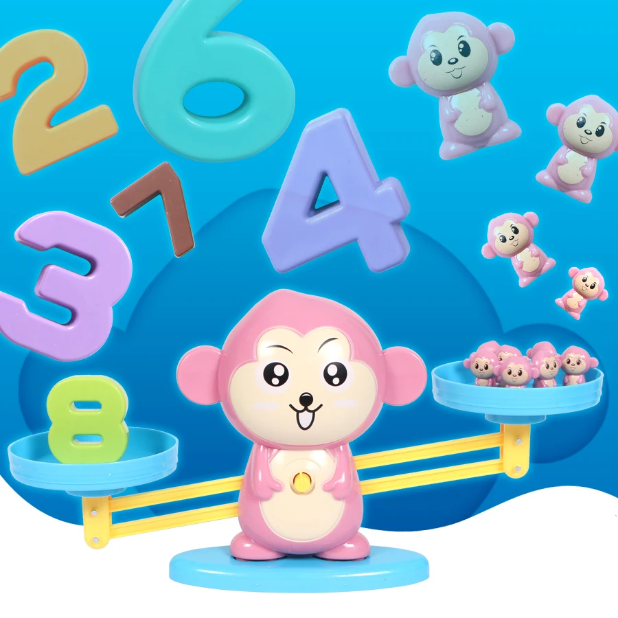 

Math game Monkey Balance Number game toy for children,early education Simple arithmetic kid's learning puzzle toy best gift