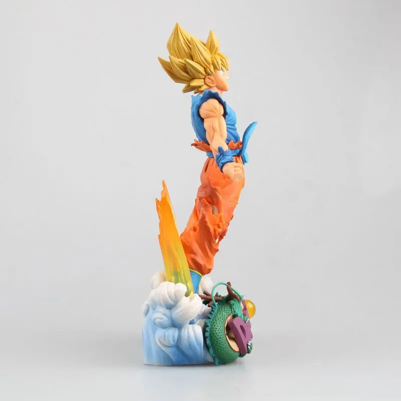 Фигурка "Dragon Ball" Son Goku рисунок Супер Saiyan кисточки Рисунок ПВХ 240 мм Dragon Ball Z экшн-фигурка Драконий жемчуг зет с надписью: "DragonBall Z