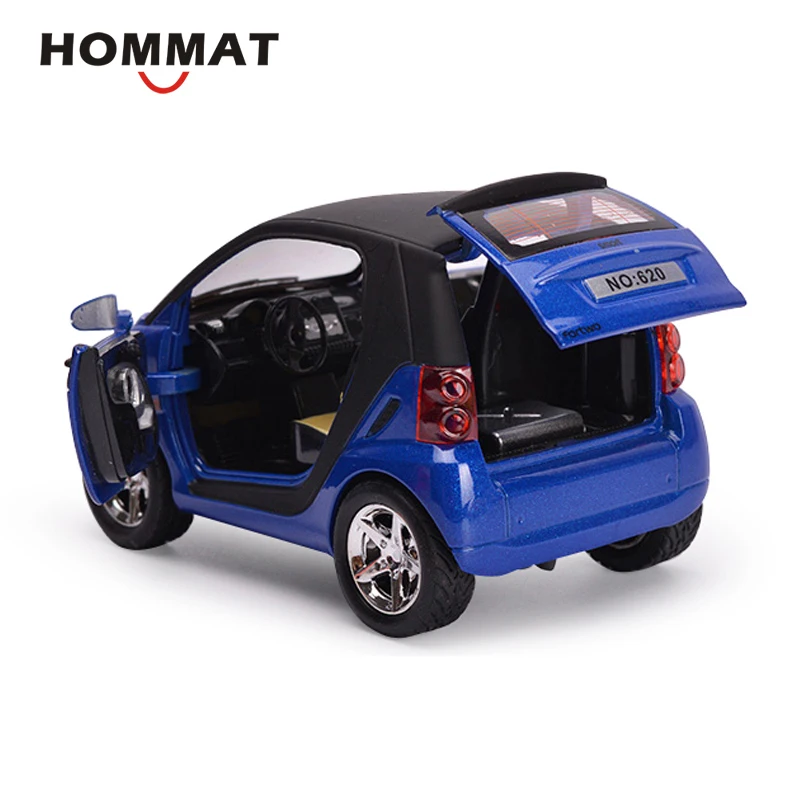 HOMMAT 1:24 моделирование Smart ForTwo литье под давлением игрушечный автомобиль модель металлическая Черная пятница детский подарок Машинки Игрушки для детей