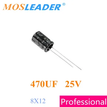 

Mosleader 470UF 25V 8X12 500PCS DIP 477 Through Hole Aluminum electrolytic capacitor High quality