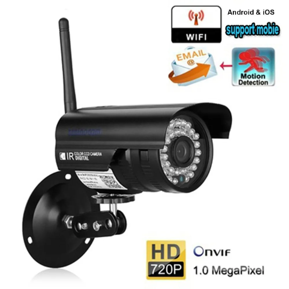 

720p Waterproof Wireless Camera 1.0 Megapixel Security Monitor WiFi IP Camera Support Mobile Motion Dectection