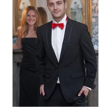 Пользовательские костюм смокинг высокого качества Нарядные Костюмы для свадьбы женихов Для мужчин Костюмы Best Для мужчин Костюмы(куртка+ Брюки для девочек+ галстук) из трех частей высокого качества