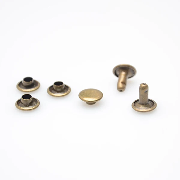 7 mm Antique Bronze Domed double cap rivets metal rivet for bagsin Bag