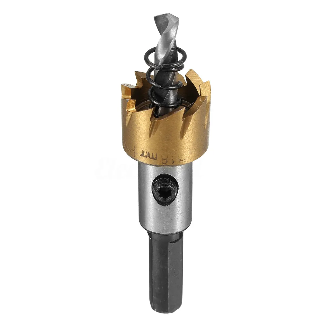 12/14/16/18mm HSS Tipped Drill Bit Saw Metal Wood Drilling Hole Cut Tool for Wood Metal Cutting Drill Bit