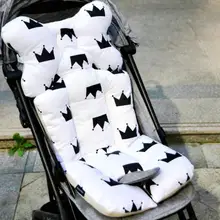 Baby Printed Stroller Pad Seat Warm Cushion Pad mattresses Pillow Cover Child Carriage Cart Thicken Pad Trolley Chair Cushion