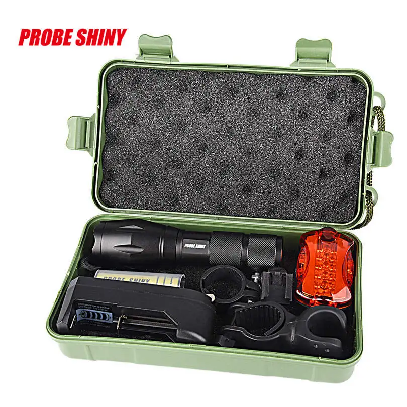 PROBE SHINY X800 XM-L T6 LED Zoom Flashlight Torch Bicycle Bike Light Lamp 18650 led flashlight rechargeable fanatic #4S19 (8)