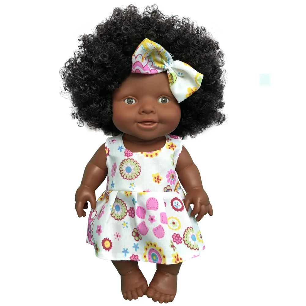Новинка, модная детская подвижная африканская кукла, игрушка, черная кукла, лучший подарок, игрушка, рождественский подарок,#4