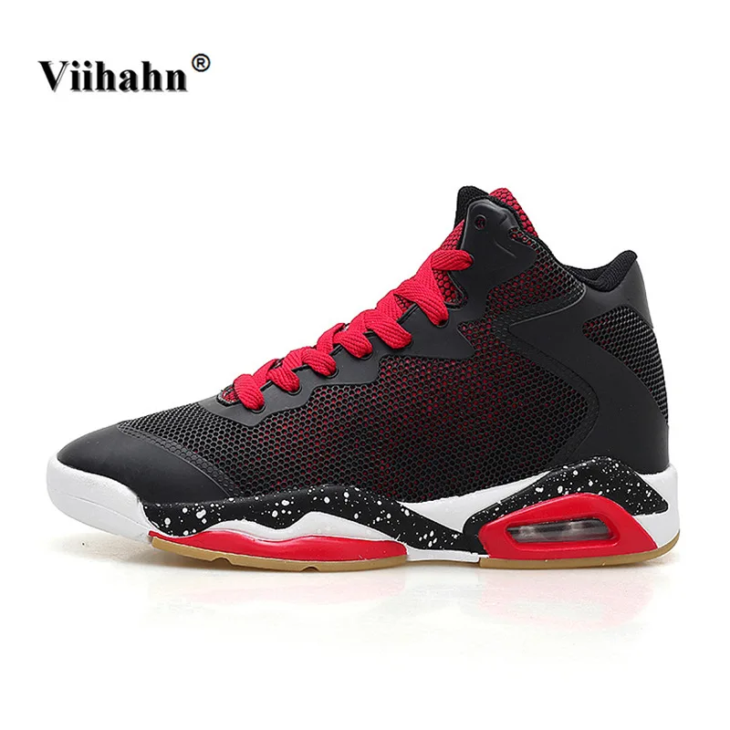 Viihahn Mens Sport Shoes Basketball Antislip Lace Up Sneakers Outdoor