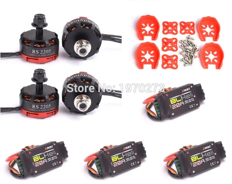 BLHELI 20A ESC + MT2204 / RS2205 2300KV двигатель CW CCW для QAV250 QAV R 220 мм FPV RC гоночный Квадрокоптер|20a
