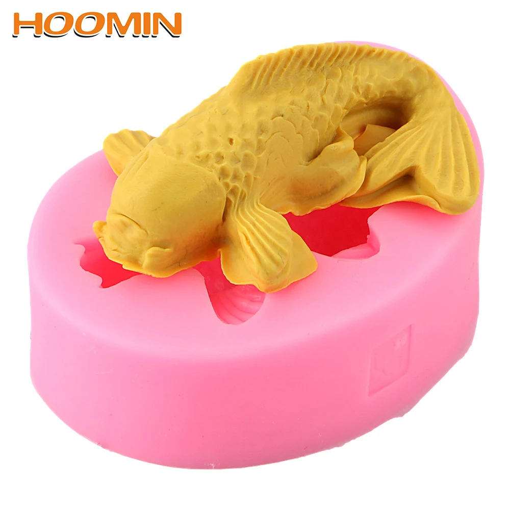 Силиконовые формы для выпечки HOOMIN форма рыбы карпа инструмент украшения торта