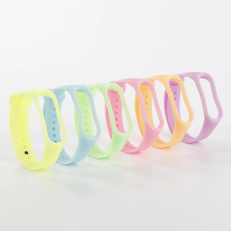 Мерцающий сменный силиконовый ремешок на запястье для Xiaomi Mi Band 4 3 часов Miband умные