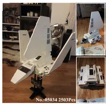 H HXY IN STOCK 2503 Pcs Star 05034 Series Wars The Imperial Shuttle Building Blocks Bricks