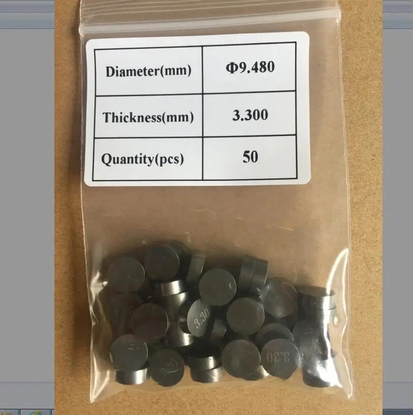 

24pcs Motorcycle Engine Parts 9.48 mm Adjustable Valve Shim.Thickness 2.5 2.55 2.6 2.65 2.7 2.75 2.8 2.85 2.9 2.95 3.0 3.05 3.5