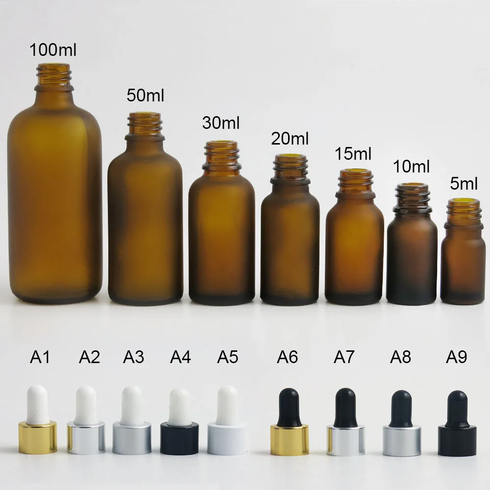 10 x бутылка-капельница из янтарного стекла с пипеткой для косметики, эфирное масло 100 мл 50 мл 30 мл 20 мл 10 мл