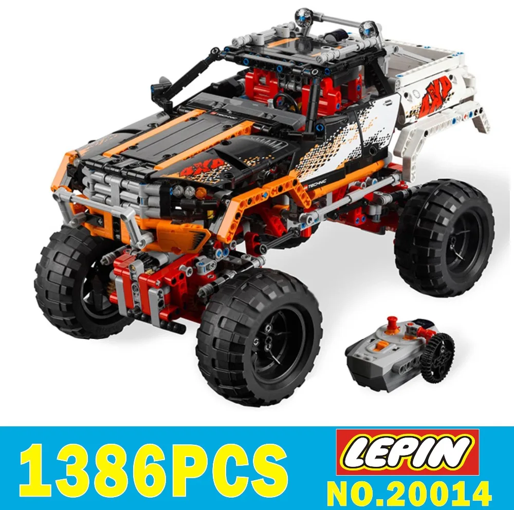 

LEPIN 20014 1386Pcs Technic Series Rock Crawler Kits Off-Road Vehicles Building Blocks Bricks Compatible 9398 Chlidren Toys Gift
