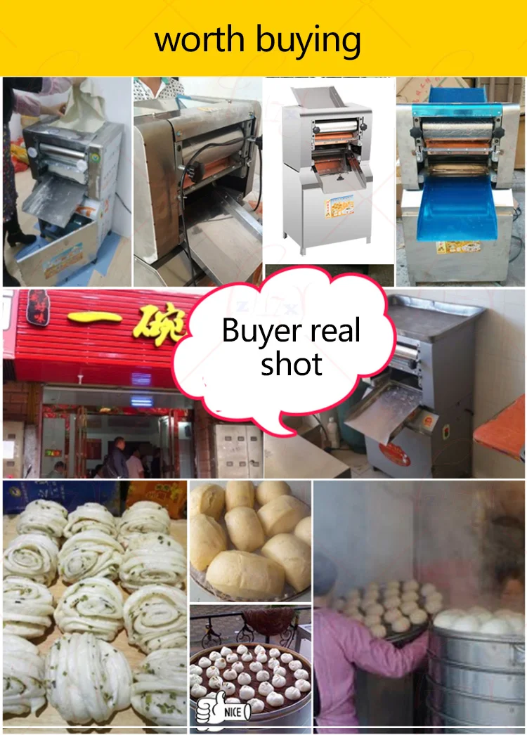 Excellent Automatic Dough Mixer dumpling skin noodle cutter machine YR-300 steamed bun skin machine noodle press machine 1pc 13