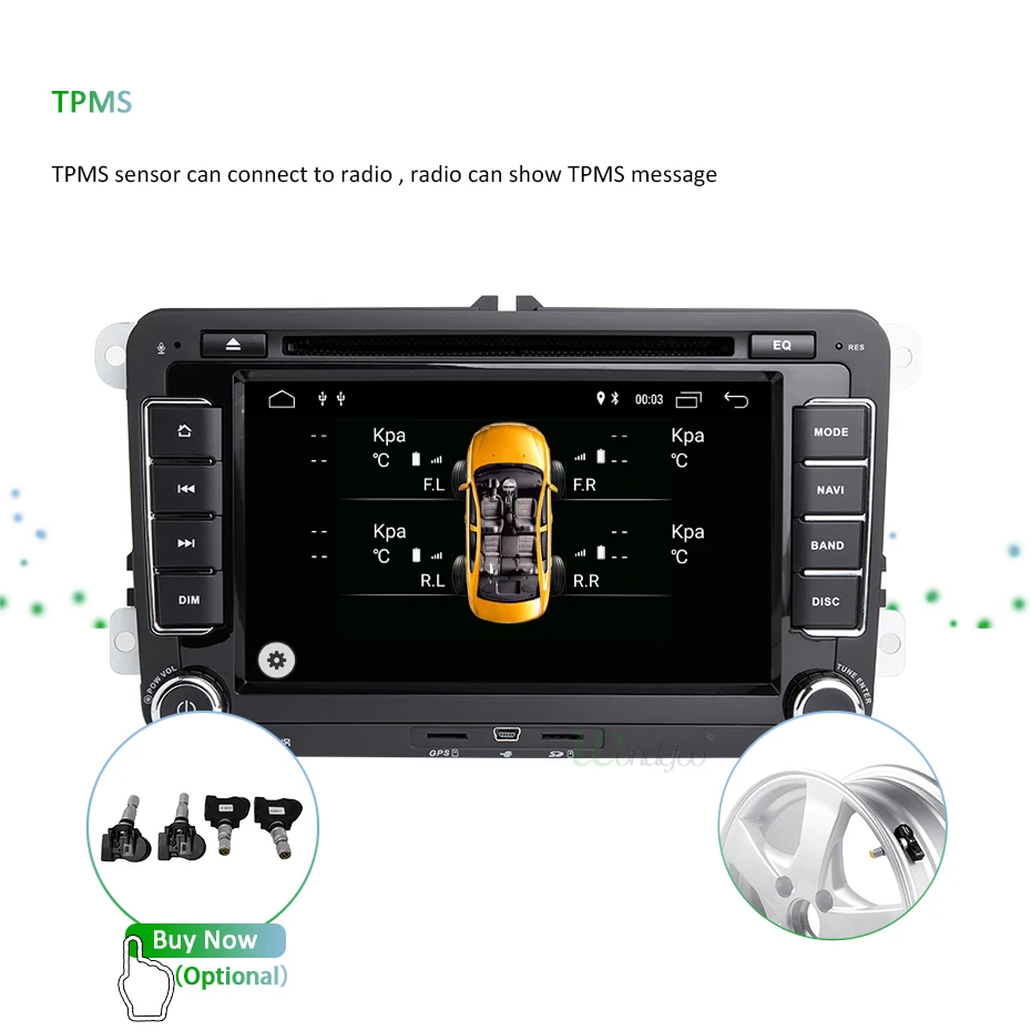 Perfect DSP IPS Android 9.0 4G 64G 2 DIN DVD player For VW PASSAT B6 CC B7 POLO GOLF 5 6 Tiguan Fabia Rapid Seat Altea Toledo Leon 32