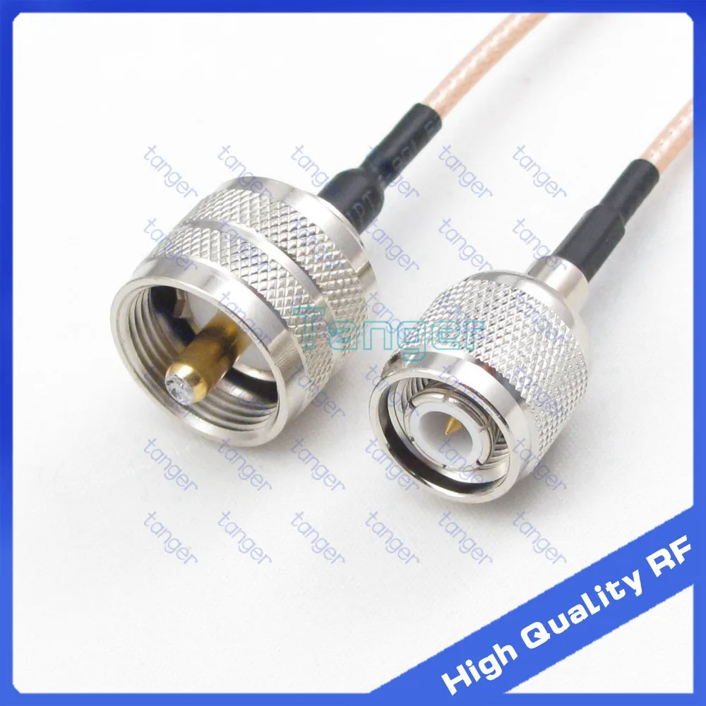 

Tanger TNC male plug to UHF male plug PL259 straight with 20cm 8inch RG316 RG-316 RF Coaxial Pigtail Low Loss cable High Quality