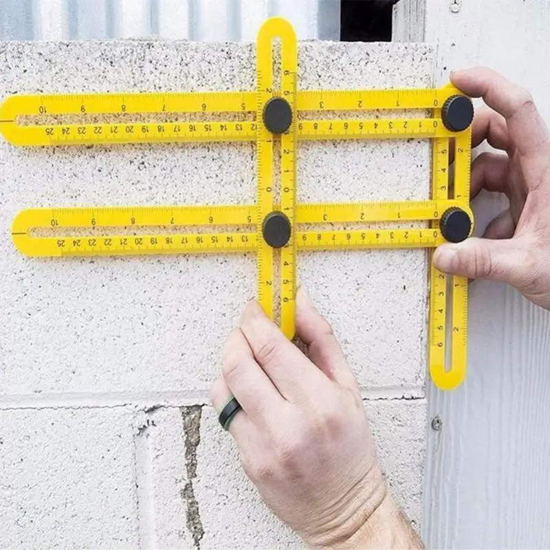 

Foldable Multi Angle Measuring Ruler,General Measurement Tool Best for Craftsmen Handymen Builders Carpenter DIY